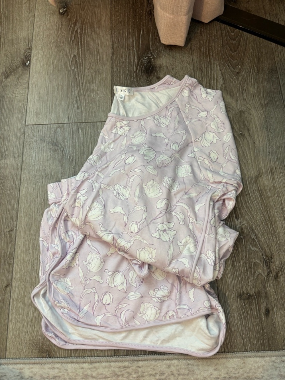 LAKE Lilac Floral Short Sleeve & Shorts Pajama Set - Women's - Picture 2 of 2